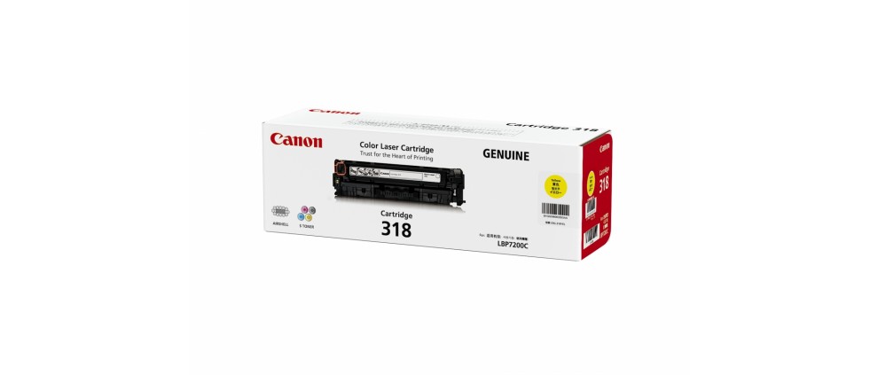 Canon Cartridge 318 Yellow Toner 